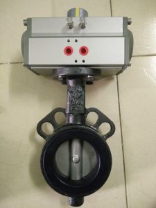 van bướm inox điều khiển khí nén dn65